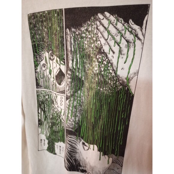 Junji Ito Green Drip Long Sleeve Shirt Manga Anime Size Large Limited Release - Picture 8 of 11